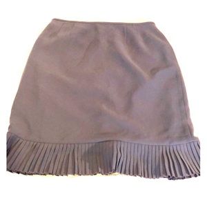 ✅ Plum Colored Dress Skirt W/Pleated Ruffle Sz 14